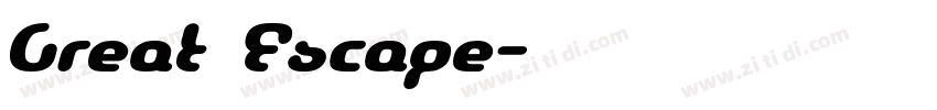 Great Escape字体转换